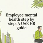 Decorative title card showing UAE HR and wellness icons
