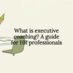 Professional blog title card with coaching-themed vector illustrations