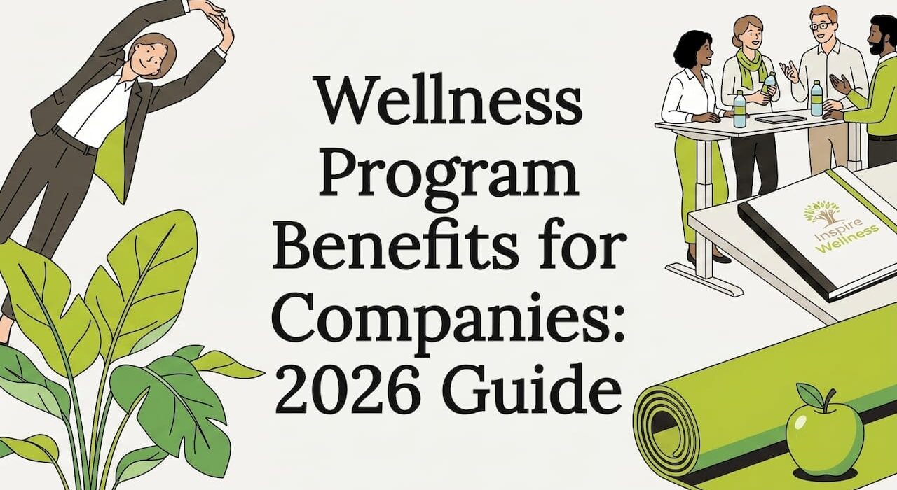 Editorial wellness blog title card with illustrations