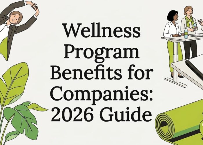 Editorial wellness blog title card with illustrations