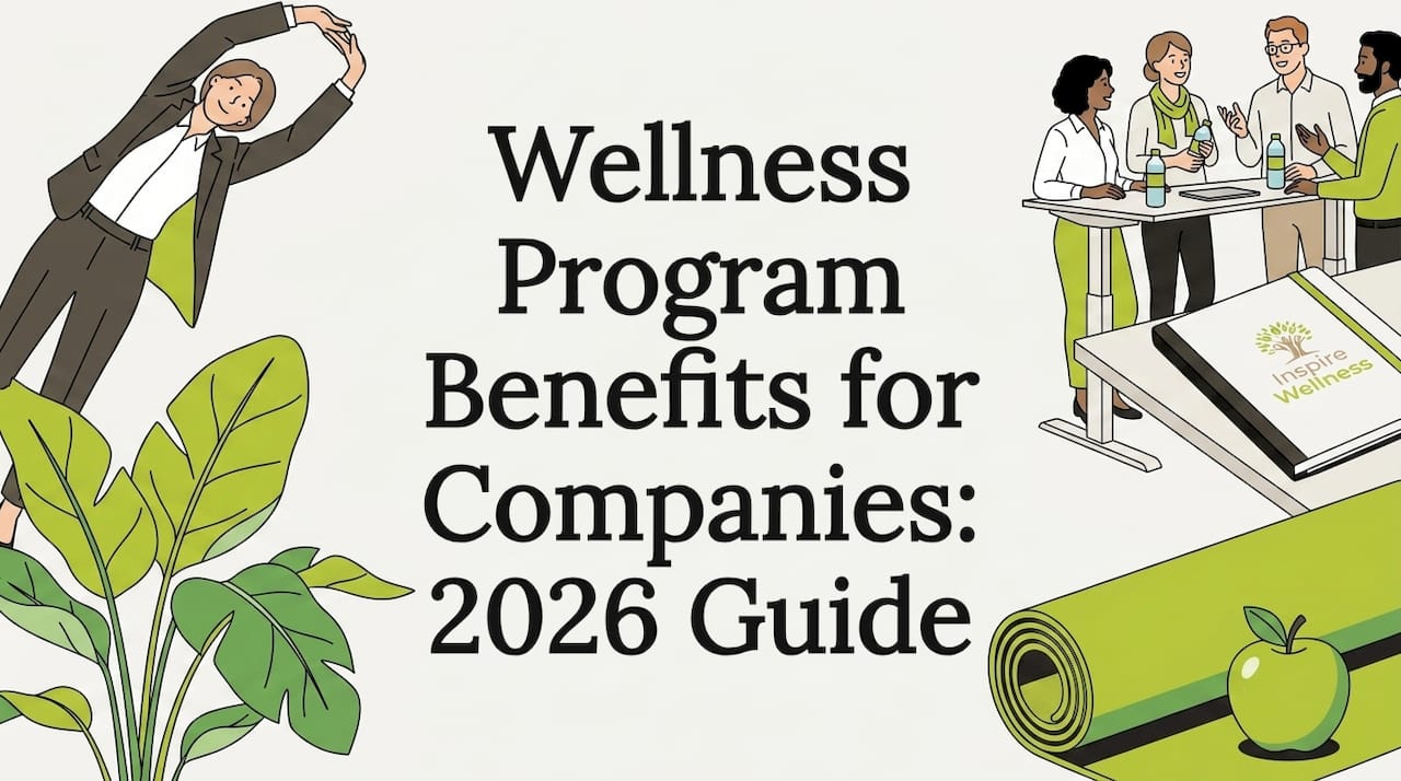 Editorial wellness blog title card with illustrations