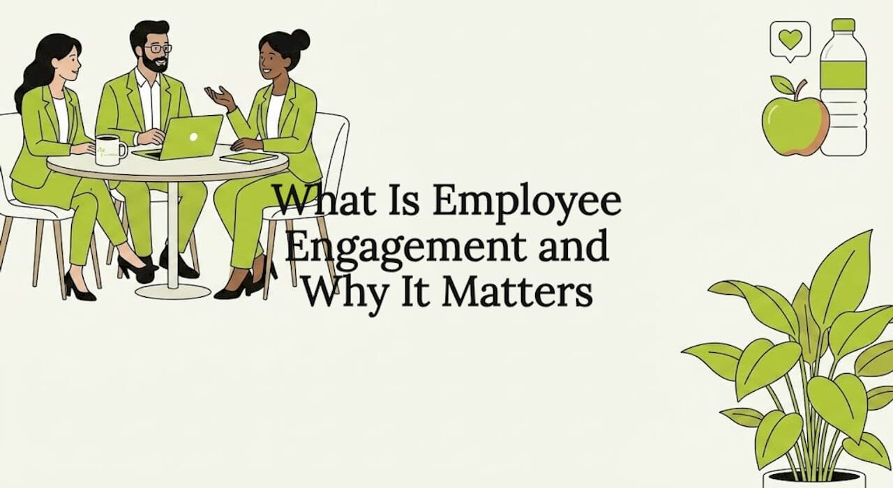 Employee engagement editorial title card