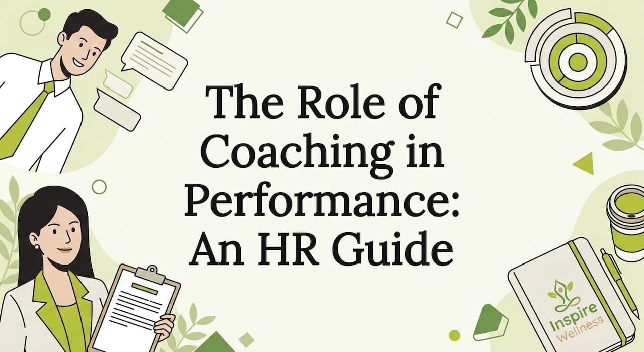 Decorative coaching theme title card illustration