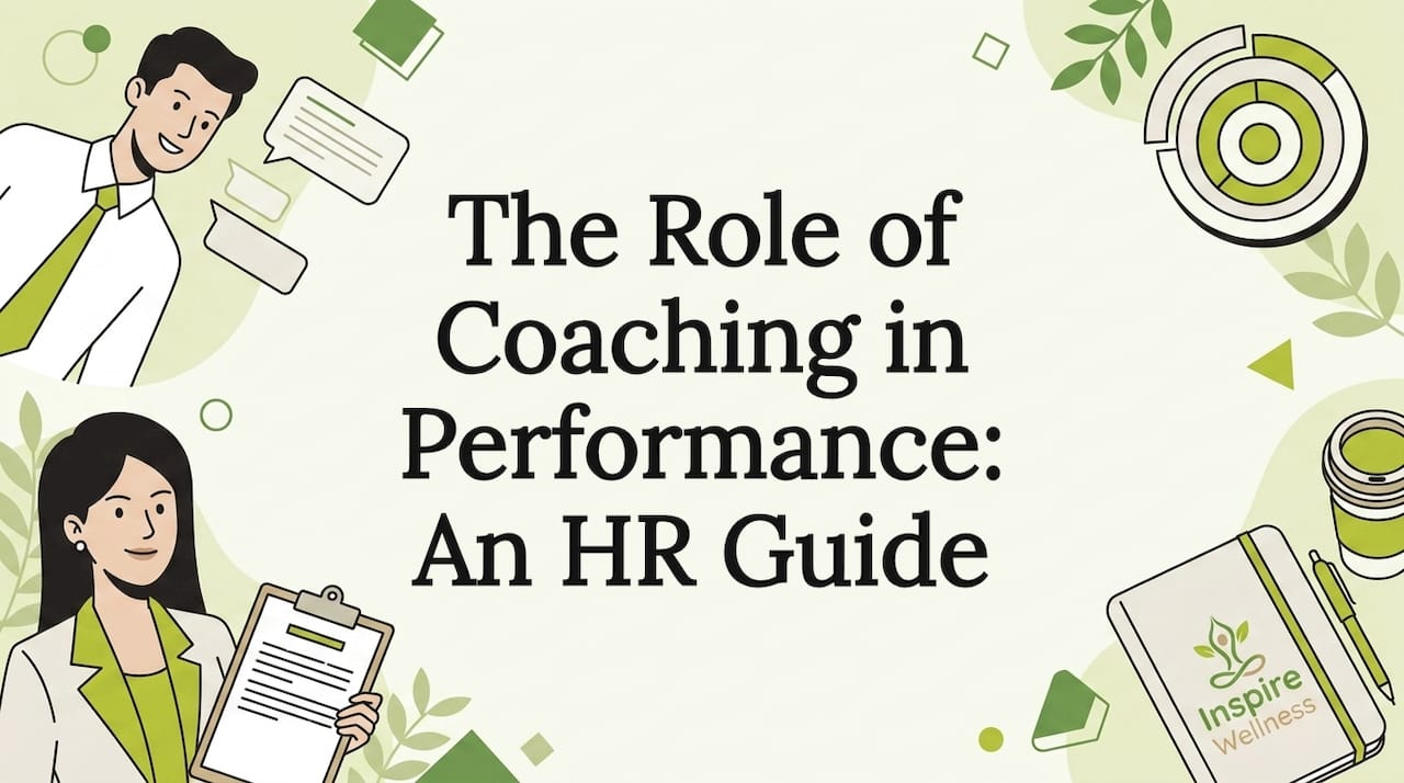 Decorative coaching theme title card illustration