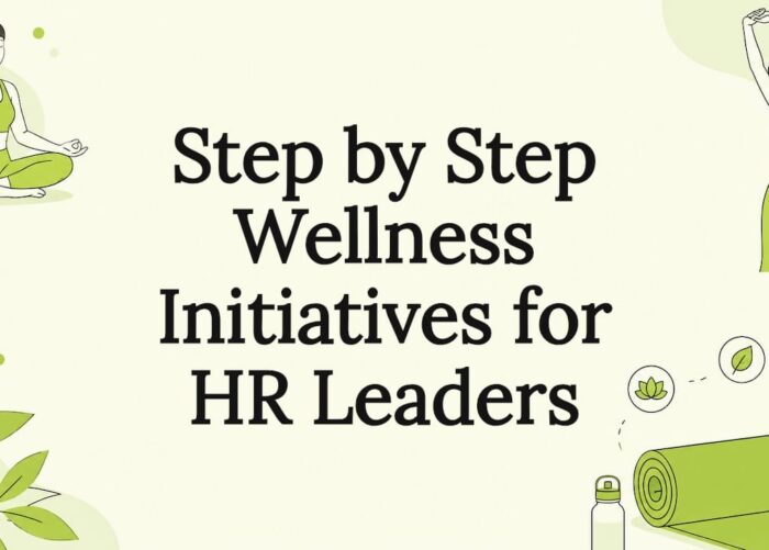 Decorative wellness-themed title card illustration
