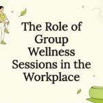 Decorative title card illustration for group wellness article