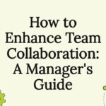 Decorative title card illustration for team collaboration article