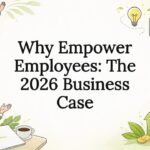 Decorative title card illustration for employee empowerment article