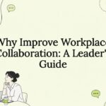 Decorative title card illustration for workplace collaboration