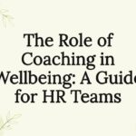 Decorative coaching wellbeing title card illustration