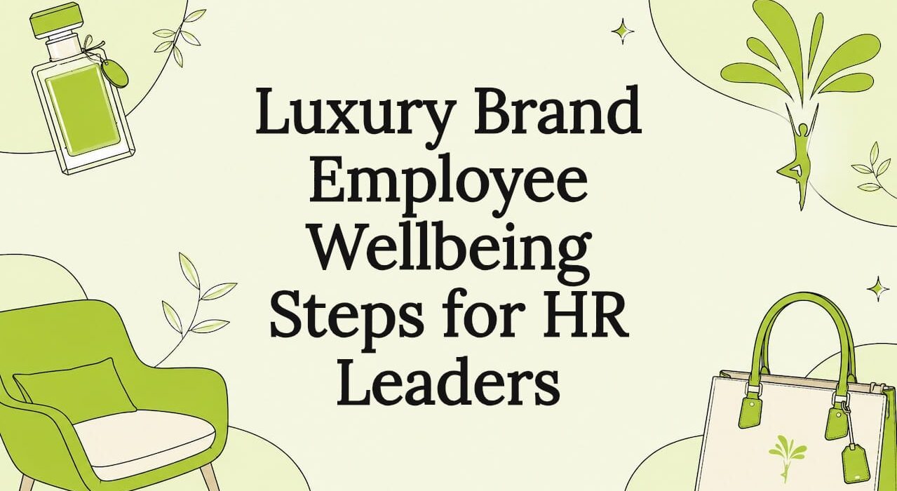 Decorative title card with luxury wellness elements