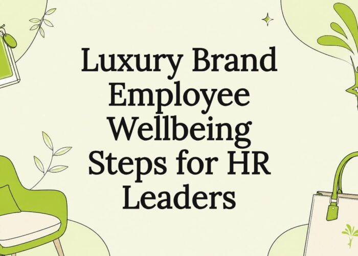 Decorative title card with luxury wellness elements
