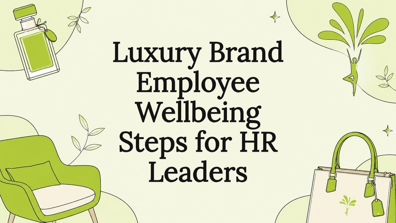 Decorative title card with luxury wellness elements