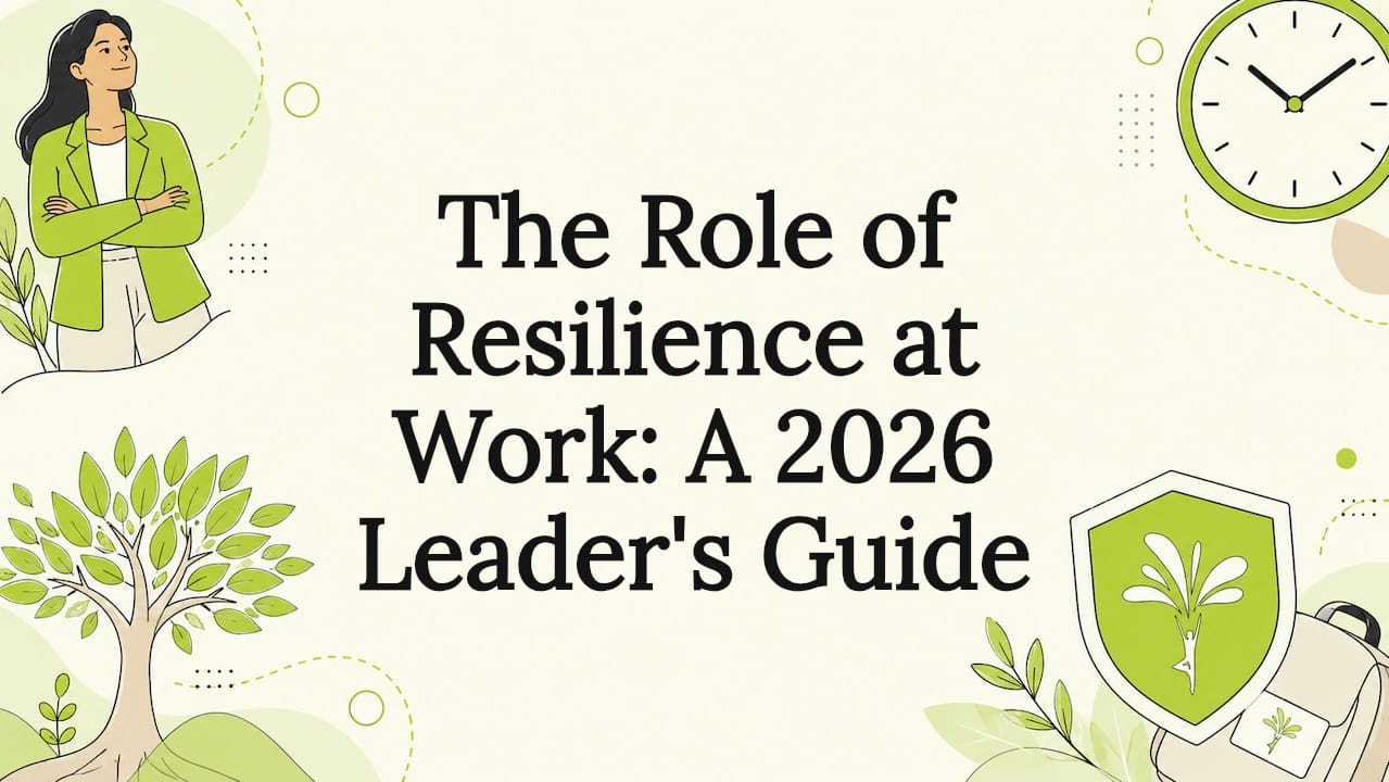 Decorative resilience workplace title card
