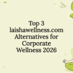 Professional corporate wellness title card illustration