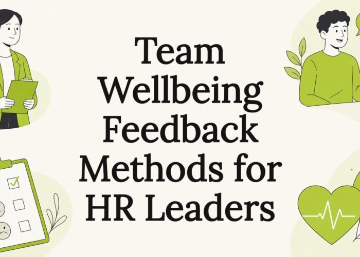 Decorative title card with HR and wellbeing icons