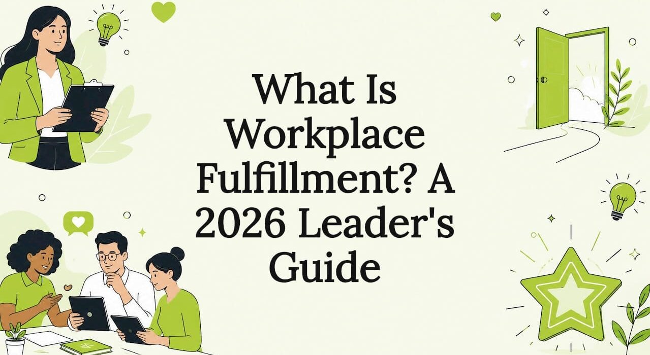 Decorative title card illustration for workplace fulfillment