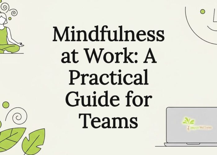 Decorative mindfulness title card illustration