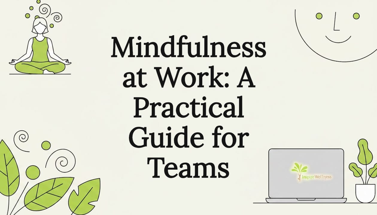 Decorative mindfulness title card illustration
