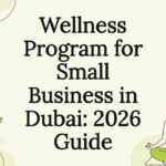 Decorative wellness program title card illustration
