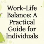Decorative title card illustration for work-life balance