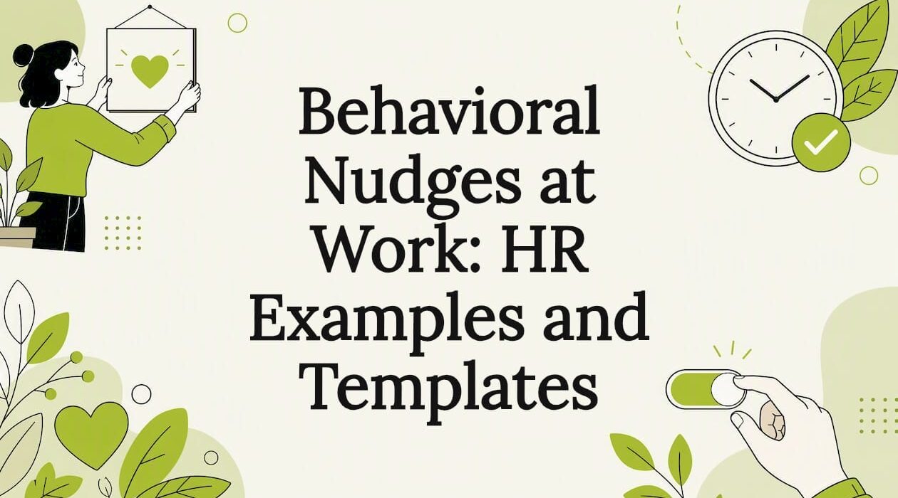 Decorative illustration for workplace behavioral nudges