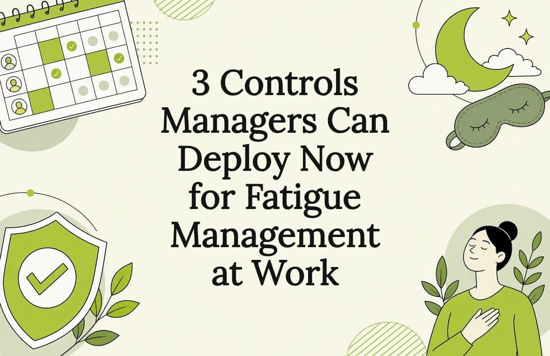 Fatigue management workplace wellness title card