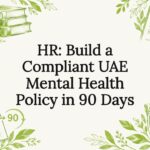Decorative UAE mental health policy title card