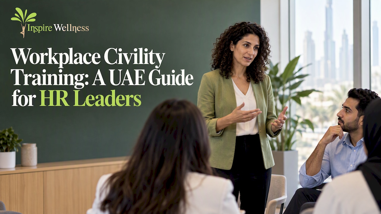 Colleagues practicing a respectful workplace exchange