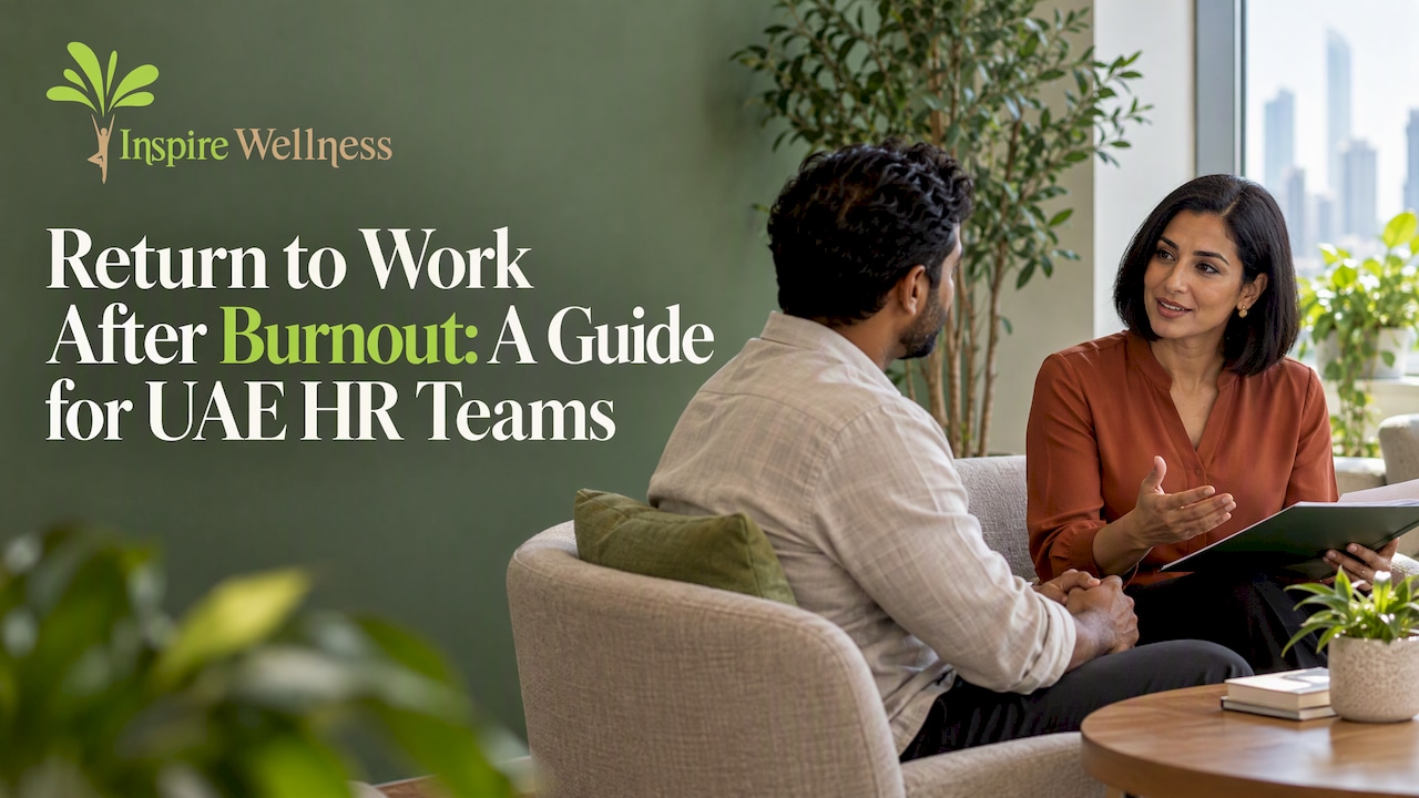 HR coordinator reviewing burnout return adjustments