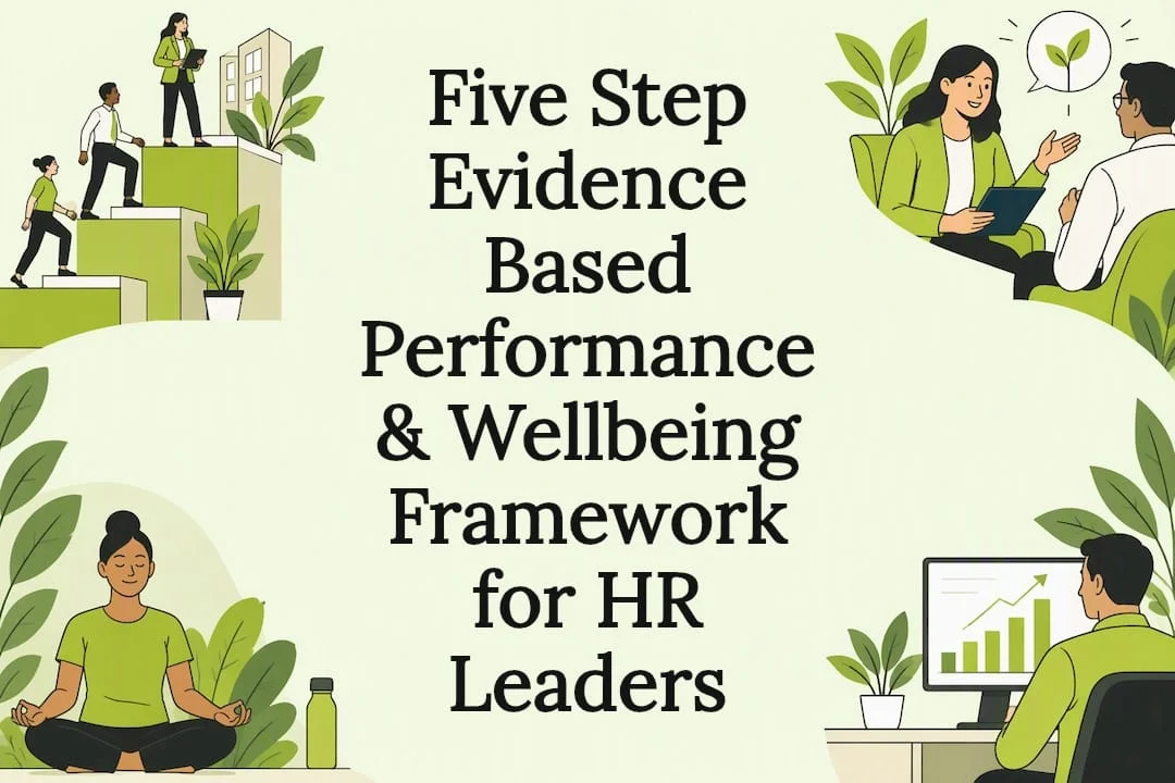 Decorative workplace wellbeing framework title card